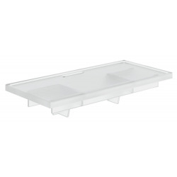 Alca Caniveau de douche universel avec grille perforée 75x14,5x8cm +  Manchon PVC 40 à Joint et à Coller (CPZ8-750M-M) - Livea Sanitaire