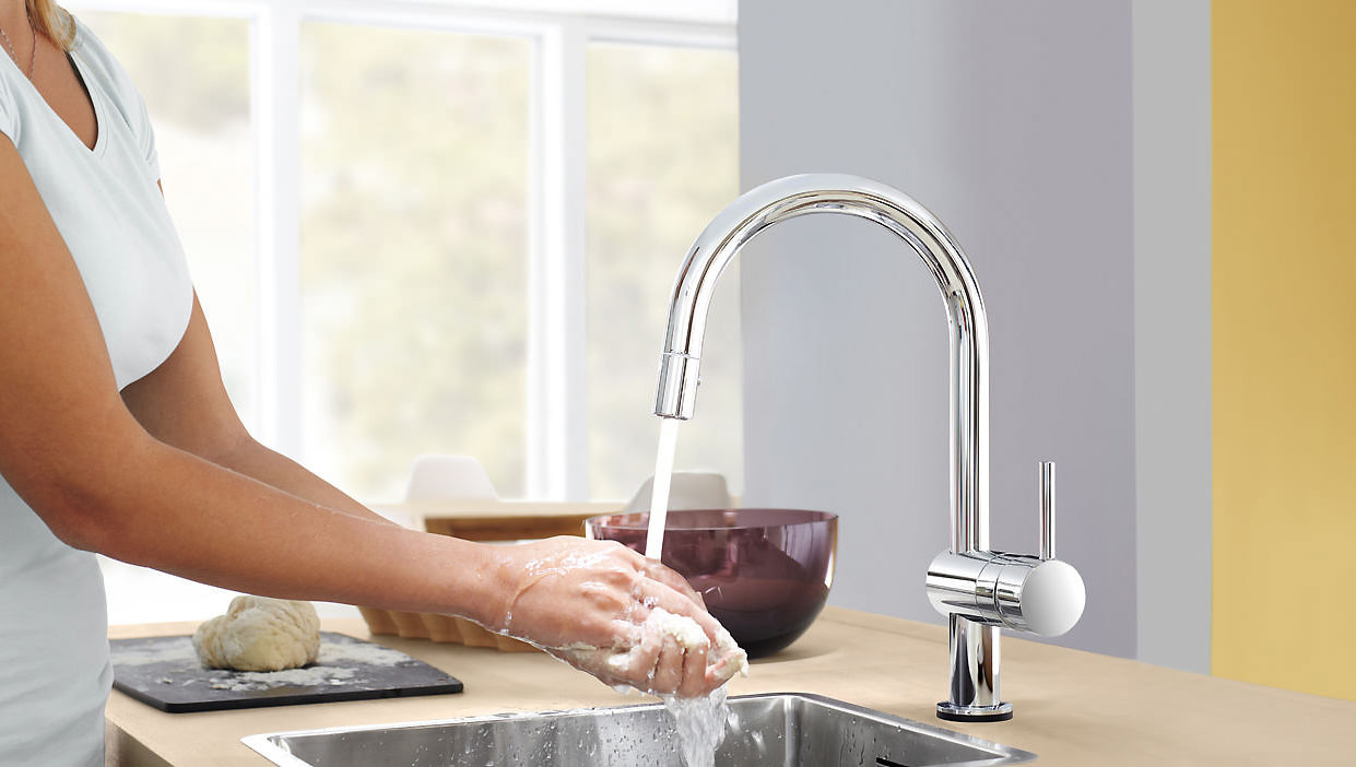 Grohe Minta Mitigeur évier avec mousseur extractible 321680