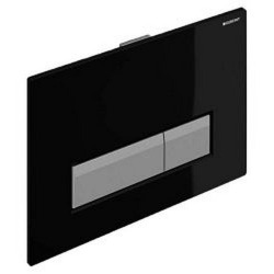 Geberit Sigma40 Plaque de déclenchement  pour rinçage double touche, avec aspiration des odeurs intégrée, Noir (115.600.KR.1)