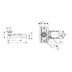  CleanLine Kit d&apos;encastrement pour canivelles de douche, hauteur de chape à partir de 65mm (154.152.00.1)