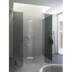 Grohe Rainshower Cosmopolitan 310 Set douche de tête et bras 380 mm, 1 jet, nickel brossé (26066EN0)