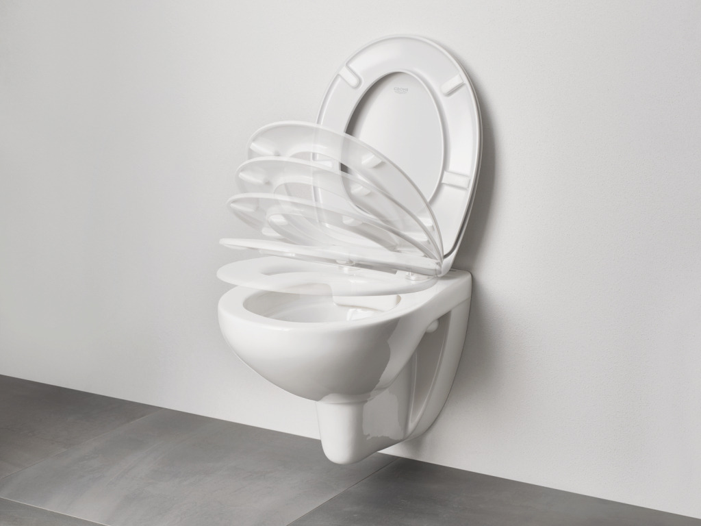 Abattant WC série HOME en polyester blanc. Pour cuvette art. 10381 - Idral