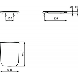 Ideal Standard MIA Abattant WC fermeture amortie (J505801)