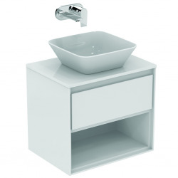 Ideal Standard Connect Air - Lavabo à poser 400x400 blanc sans revêtement