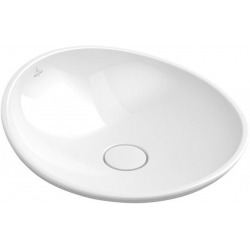 Vasque à poser Rond, diamètre 450 mm, avec Ceramicplus, blanc