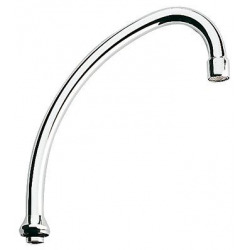 Grohe Bec tubulaire pour robinetterie verticale de cuisine, 1/2", Chromé (13070000)