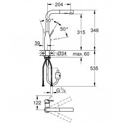 Essence Mitigeur monocommande Evier (30270DA0)