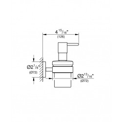  Essentials Distributeur de savon avec support, Supersteel (40448DC1)