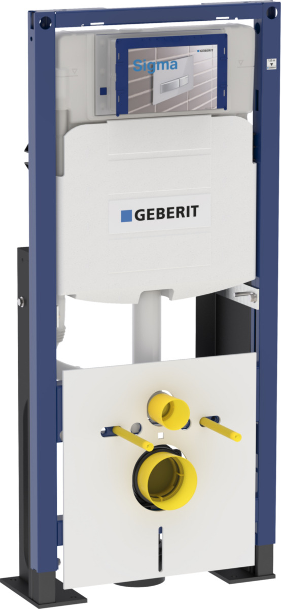 Geberit Bâti-support Duofix pour WC suspendu 112 cm, réservoir à encastrer  Sigma 12 cm, autoportant renforcé (111.380.00.5) - Livea Sanitaire