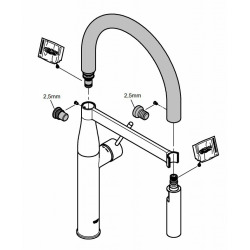  GROHFlexx Bec de cuisine pour Essence semi-pro (30321YF0)