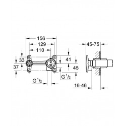 Essence - Mitigeur monocommande 2 trous lavabo Taille L chrome (19967001-set)