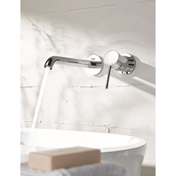 Essence - Mitigeur monocommande 2 trous lavabo Taille L chrome (19967001-set)