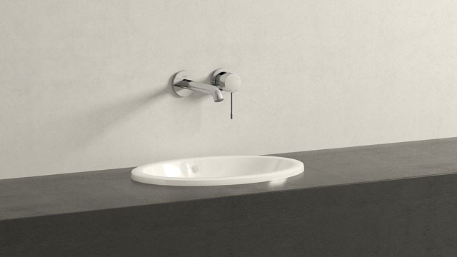 E100 TCB Mitigeur monocommande haut pour salle de bain moderne