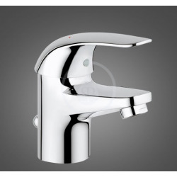 Grohe Euroeco Mitigeur monocommande 1/2″ lavabo Taille S, chromé (23262000)