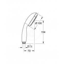 Tempesta 100 Douchette 2 jets (27597001)