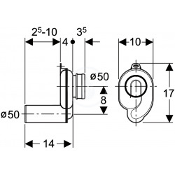  Piège à odeurs pour urinoir, blanc alpin (152.950.11.1)