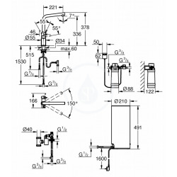 GROHE Red Duo Robinet et chauffe-eau taille L 30325001 - GROHE Red Duo Robinet et chauffe-eau taille L, Chromé (30325001)  GROHE Red Duo Robinet et chauffe-eau taille L 30325001 - GROHE Red Duo Robinet et chauffe-eau taille L, Chromé (30325001)