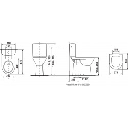  Cuvette à poser PMR 360mm x 480mm x 670mm avec évacuation verticale (H8236170000001)