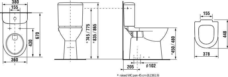 Jika (Groupe Roca) DEEP BY JIKA - Cuvette de WC suspendue