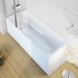 RAVAK BAIGNOIRE ACRYLIQUE RECTANGULAIRE CHROME, 1600 x 700 mm, blanc