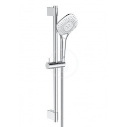 Ideal Standard Set de douche Diamond, barre de 600 mm avec douchette, 3 jets, chrome (B1762AA)