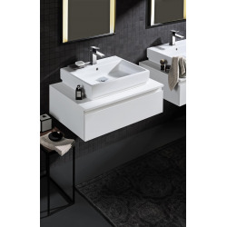 Cube Ceramic Lavabo, 500 x 490 mm, Blanc alpin (3947400H)