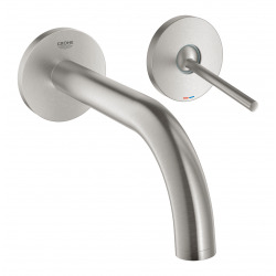 Grohe Atrio Mitigeur monocommande 2 trous lavabo, Supersteel (19287DC3)