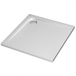 Ideal Standard Receveur ULTRA FLAT carré, 90 x 90 cm, extra-plat, avec traitement anti-dérapant, blanc (K5173YK)