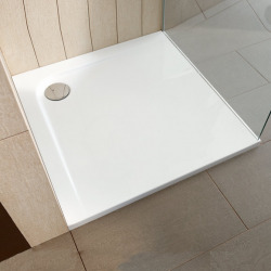 Ideal Standard Receveur ULTRA FLAT carré, 90 x 90 cm, extra-plat, avec traitement anti-dérapant, blanc (K5173YK)