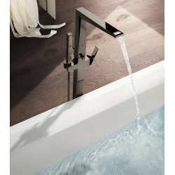 Grohe Allure Brilliant Mitigeur monocommande Bain/Douche 1/2″, montage au sol, Hard Graphite (23119A00)