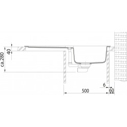 Franke Kit de cuisine G84, Évier en granit STG 614, blanc + Mitigeur FG 1839, chromé (114.0365.797)