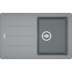 BASIS - Evier fragranit BFG 611-78, 780x500 mm, pierre grise (114.0285.186)