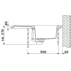 SIRIUS - SID611-78 Tectonite® Carbone Evier (114.0120.455)