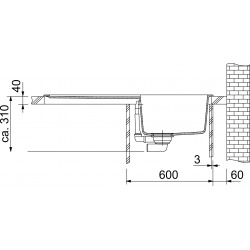 Orion - OID 611 Tectonite® Carbone 940x510 mm (114.0288.543)