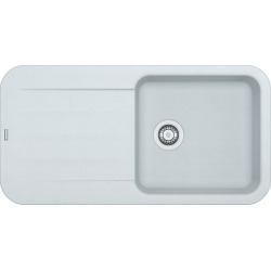 Franke PEBEL - PBG 611,  970x500 mm évier en artic blanc avec bouton rotatif (114.0286.312)