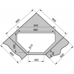 Maris - MRG 612-E Fragranit+ Onyx Evier 960x500 mm (114.0250.569)