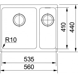 Sirius - SID 160 Tectonite® Carbone Evier (125.0363.804)