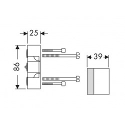  Rallonge 25 mm pour iBox universal (13587000)