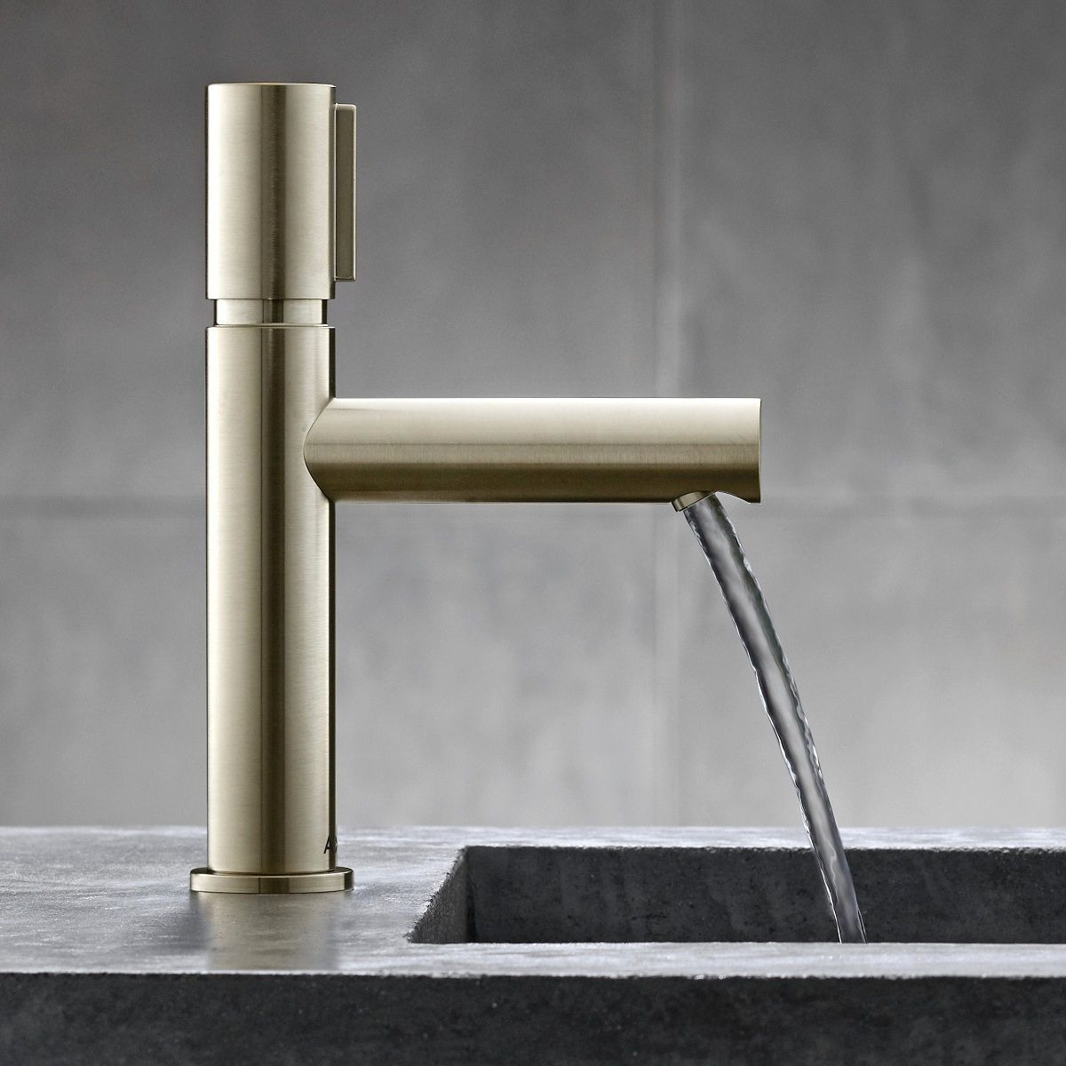 Axor UNO Mitigeur lavabo Select 80, bonde à écoulement libre, nickel brossé  (45015820)