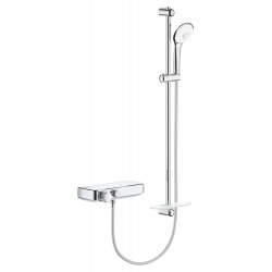 Grohe Grohtherm SmartControl Mitigeur thermostatique douche 1/2″ avec ensemble de douche (34721000)