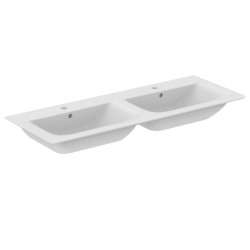 Ideal Standard CONNECT AIR Lavabo-plan double 124 x 46 cm blanc (E027301)