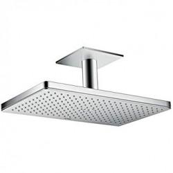 Douche de tête 460 x 300 mm 1jet avec raccordement plafond 100 mm, rosace carrée (35277000)