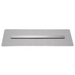 SCHÜTTE Caniveau de douche avec grille en inox, longueur 900 mm, hauteur 88 mm avec siphon