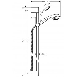 Set Crometta 85 1jet/Unica'Crometta 0,90 m (27729000)