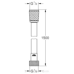 Rotaflex Flexible de douche 1500 mm (28409001)