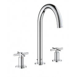 Atrio Mélangeur 3 trous 1/2" Lavabo Taille M, Chromé