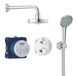 Grohe Set de douche Rainshower Cosmopolitan 160 avec thermostat encastré, chrome (34735000)