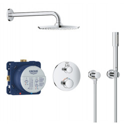 Grohe Set de douche Rainshower Cosmopolitan 210 avec thermostat encastré, chrome (34732000)