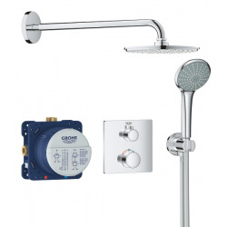 Grohe Set de douche Rainshower Cosmopolitan 210 avec thermostat encastré, chrome (34734000)