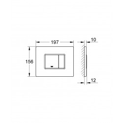  Skate Cosmopolitan Plaque de commande Cool Sunrise brossé (38732GN0)